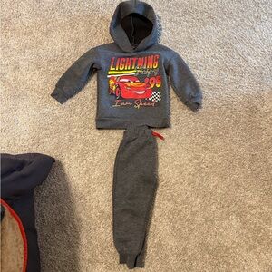 Disney Gray Lightning McQueen Kids Matching Set 3T